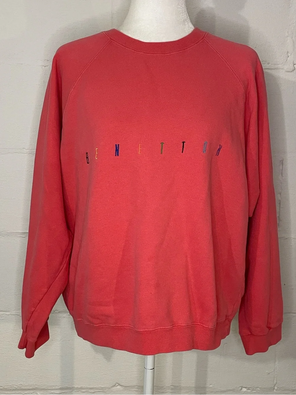 United Colors Of Benetton Women's Coral Crewneck Sweatshirt - Picture 1 of 3